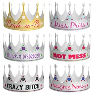 Kheper Games Bride to Be's Party Crowns - 6 Pack