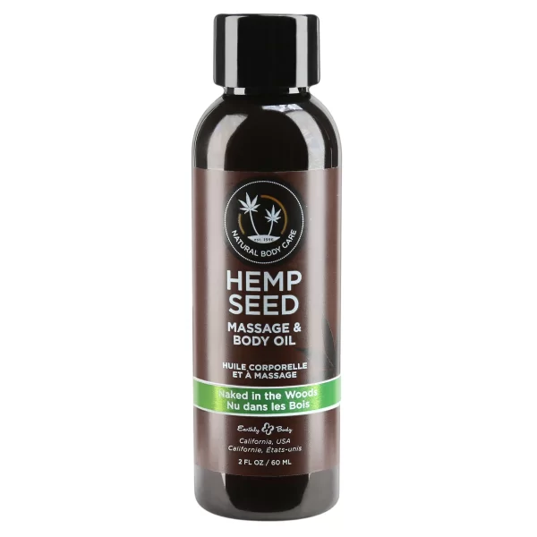 Earthly Body Hemp Seed Massage & Body Oil - 60ml/2oz - Image 2