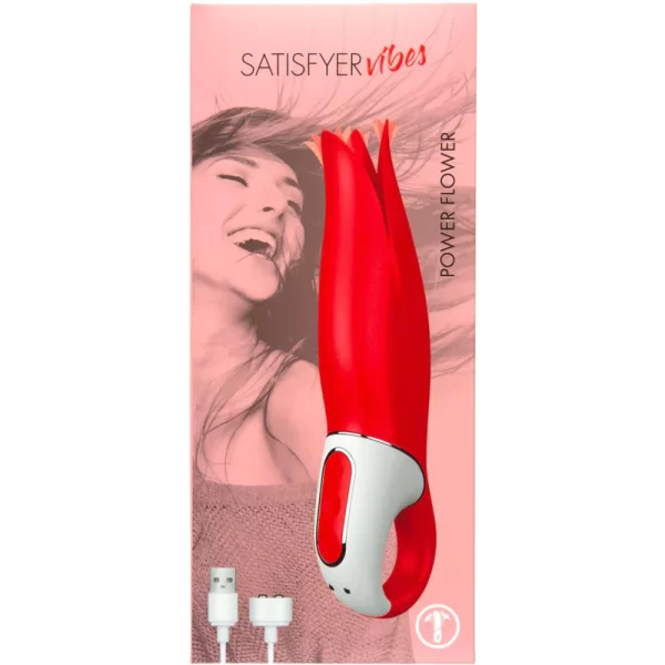 Satisfyer Flower Power Vibrator - Red - Image 2