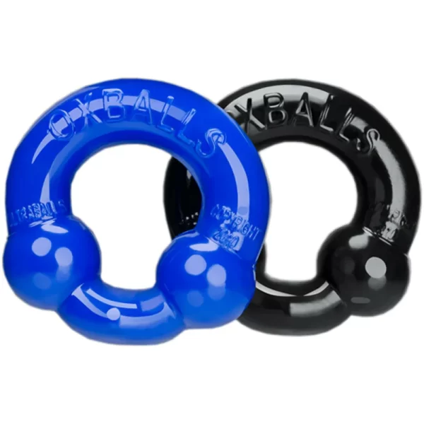 Oxballs Ultraballs Cockring – 2 Pack - Black/Police Blue