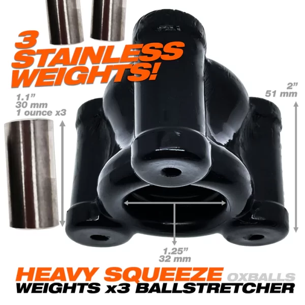 Oxballs Heavy Squeeze - Ballstretcher - Black - Image 3