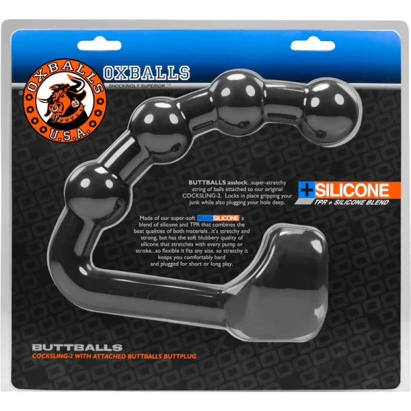 Oxballs Buttballs – Ass-Lock & Cocksling – Black Ice - Image 4