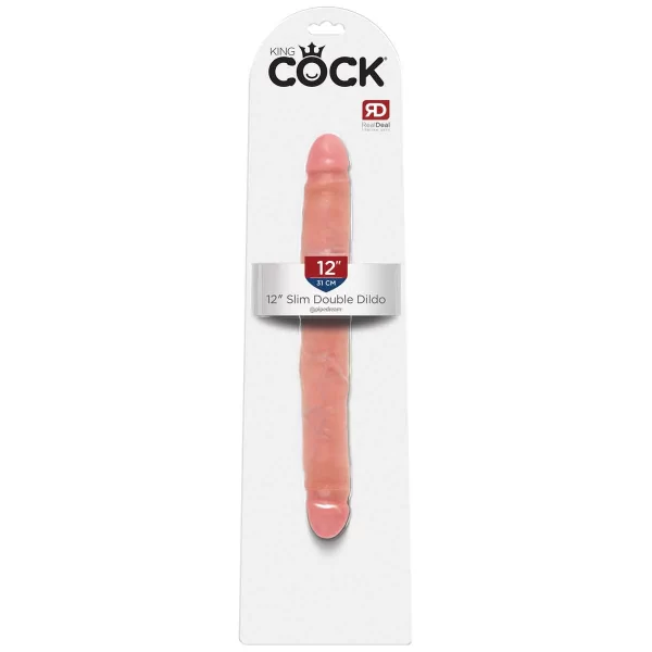 King Cock – 12 Inch Double-Ended Dildo King Cock is bringing you 12 inches of pure pleasure with this extra-long realistic double-ended dildo!  King Cock ensures all of its dildos are made to look and feel incredibly realistic so you’ll have to think twice about whether or not it’s the real deal.  Speaking of real deal, King Cock uses RealDeal material that is 100% body-safe and totally lifelike!  Get your hands on this big boy before it’s too late! - Image 2