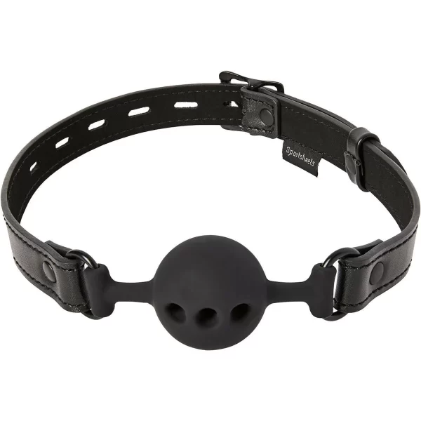 Sportsheets Silicone Breathable Ball Gag - Black